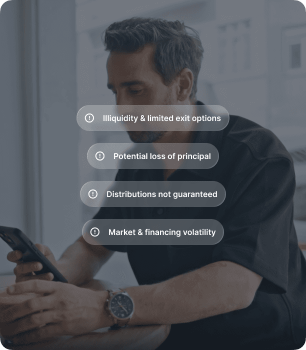 Investor reviewing passive income on smartphone